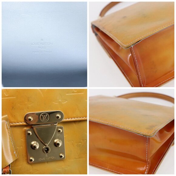 LOUIS VUITTON Monogram Vernis Spring Street Hand Bag Gris - Picture 11 of 14